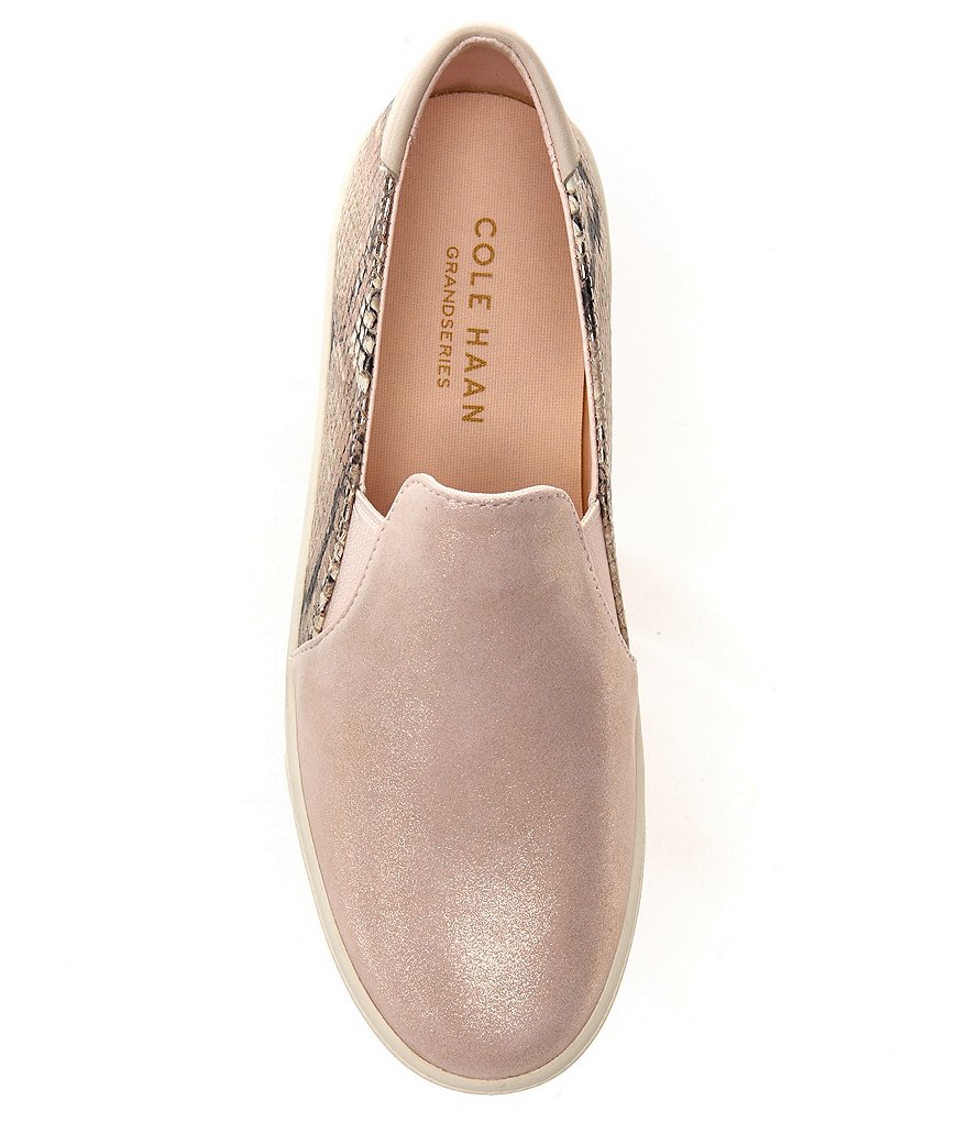 Cole Haan GrandPro Leather Snake Print Spectator Sneakers