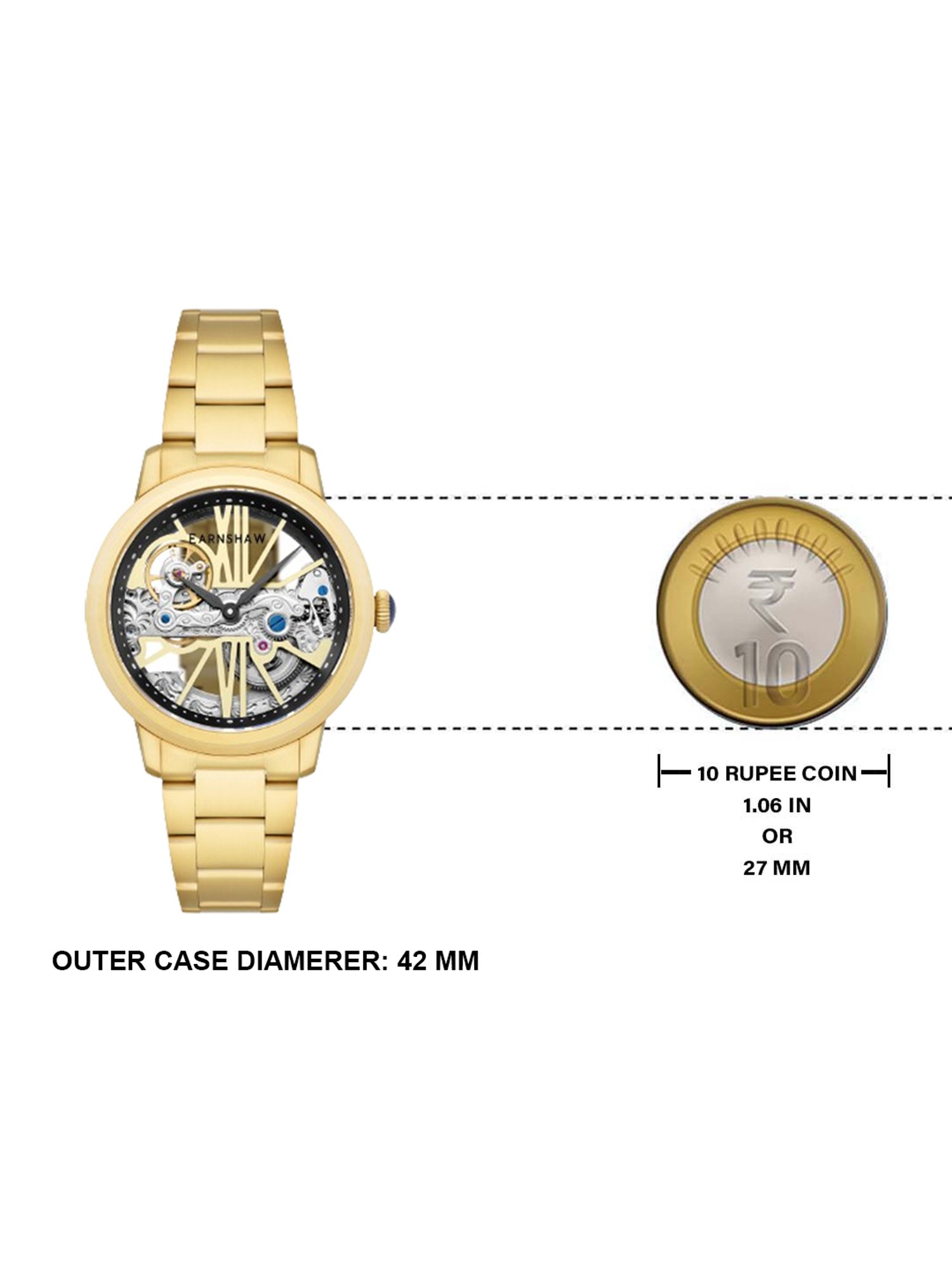 EARNSHAW ES-8287-33 Cornwall Bridge Automatic Analog Watch for Men