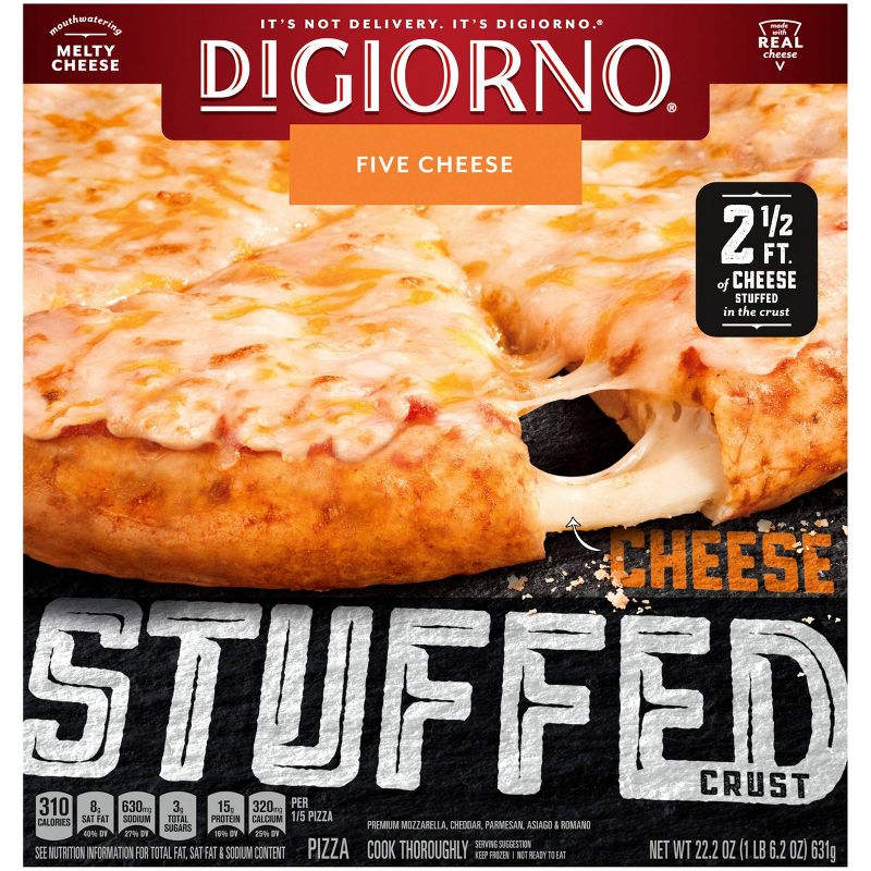 DiGiorno Five Cheese Frozen Pizza with Cheese Stuffed Crust - 22.2oz