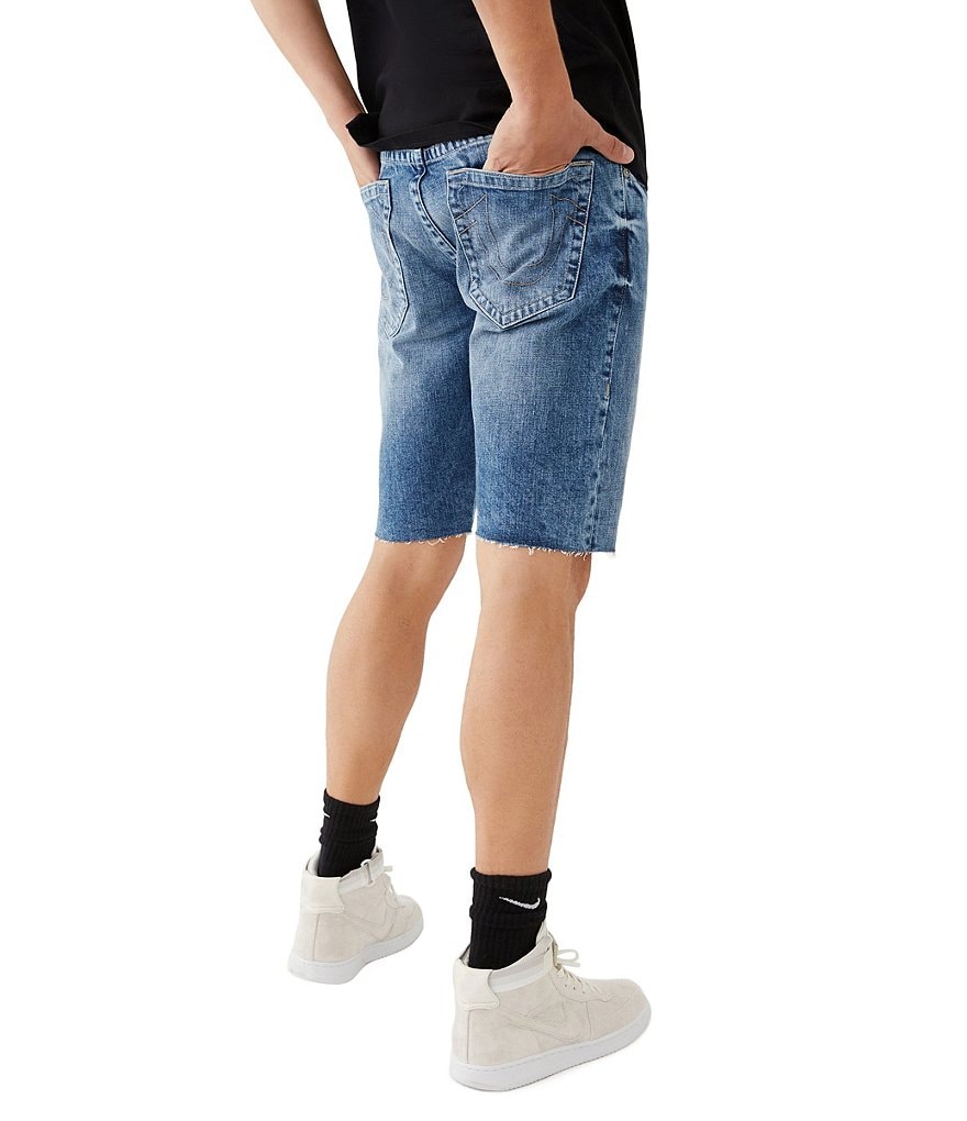 True Religion Ricky No-Flap 13#double; Inseam Denim Shorts