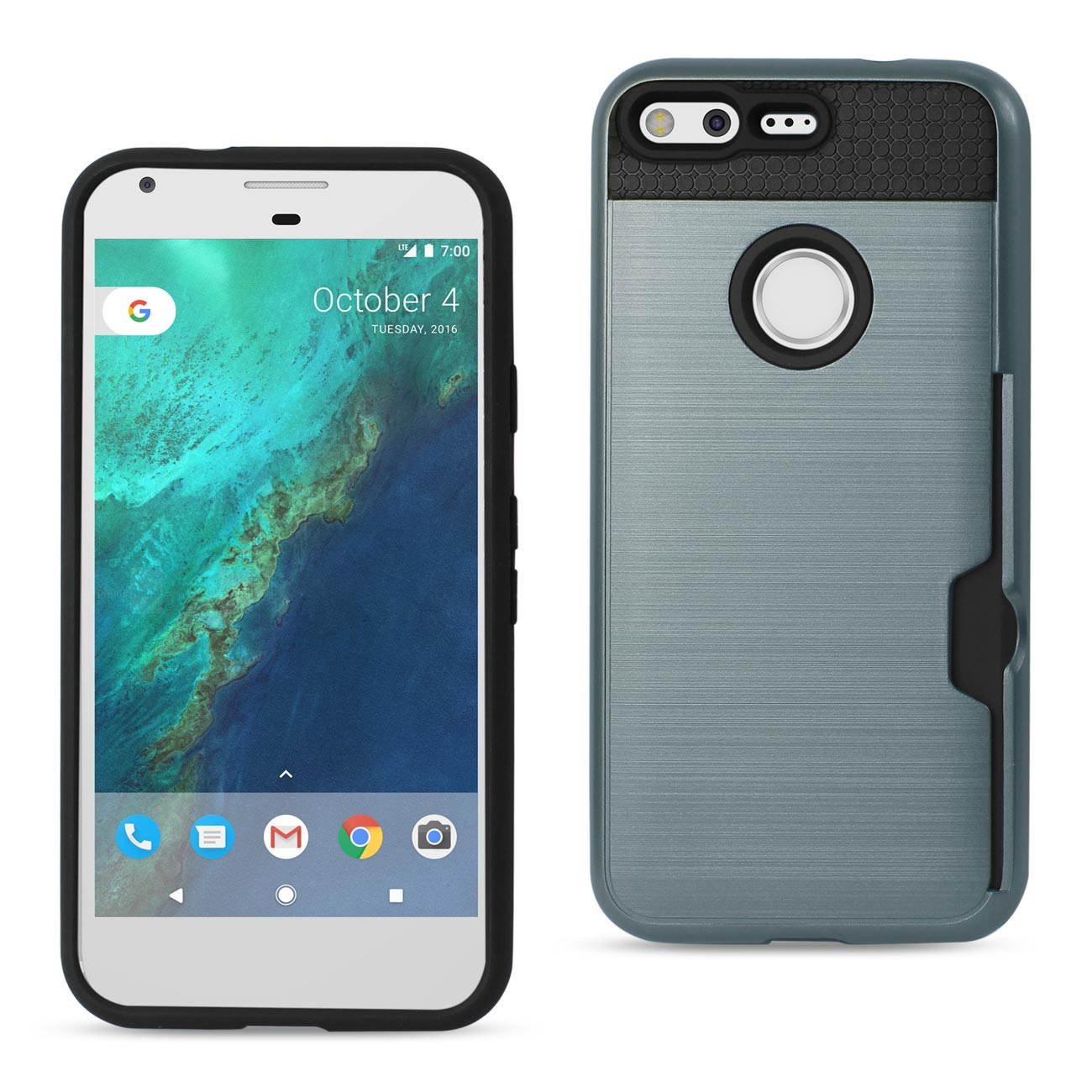 REIKO GOOGLE PIXEL HYBRID CASE WITH CARD HOLDER IN NAVY