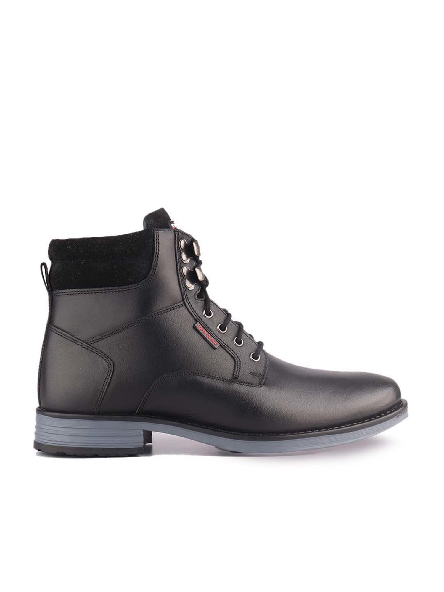 Red Chief Men's Black Derby Shoes