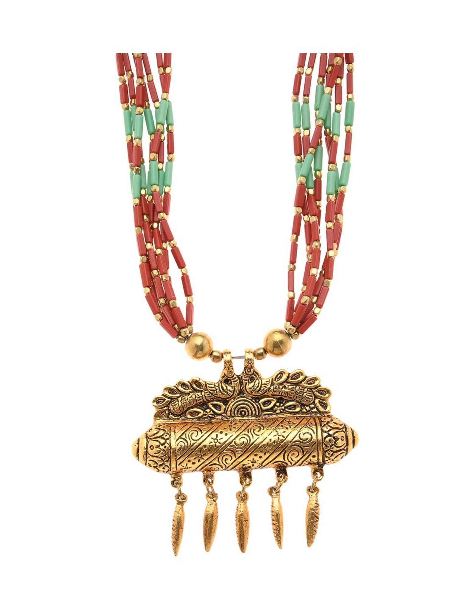 Imli Street Red & Green Necklace