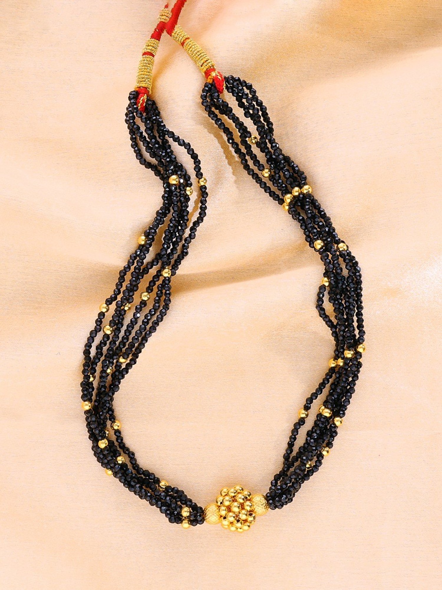 P.N.Gadgil Jewellers 22k One-Bead Wonder Gold Choker