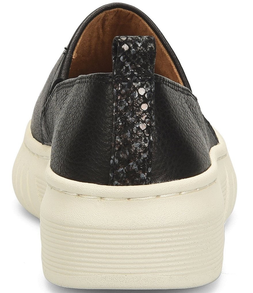 Sofft Potina Leather Slip-On Wedge Sneakers