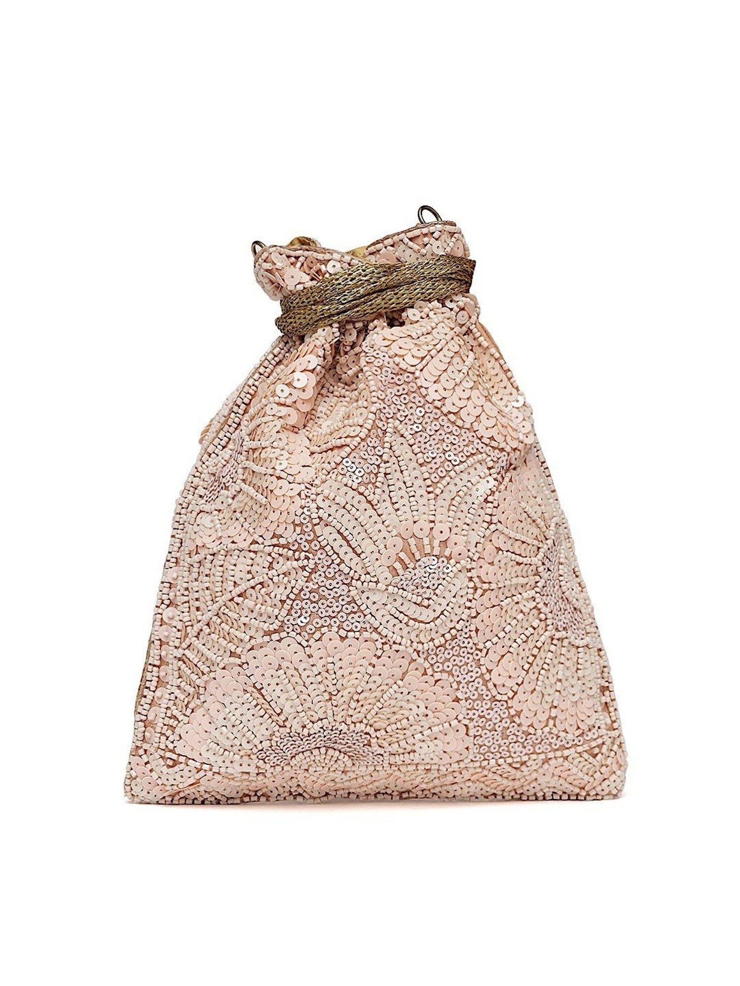 Tarini Nirula Pink Embellished Small Potli