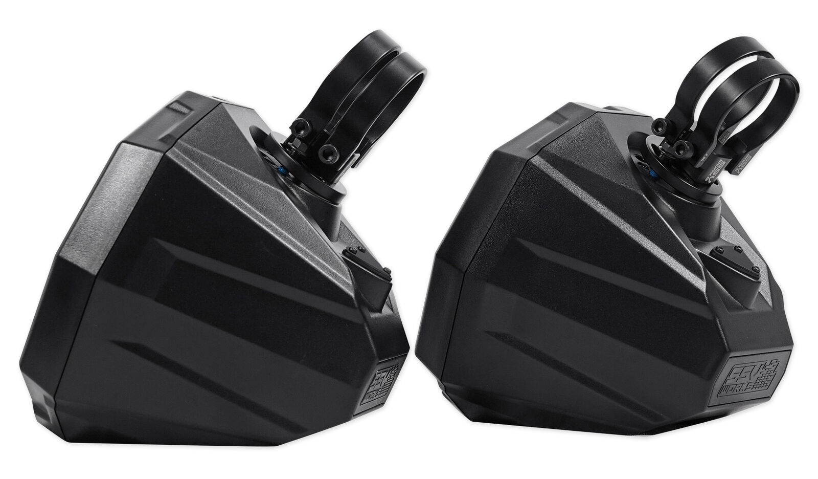 6.5" Roll Bar Roll Cage Tower Speakers for Can-Am Maverick X3+Pods+Red Grills