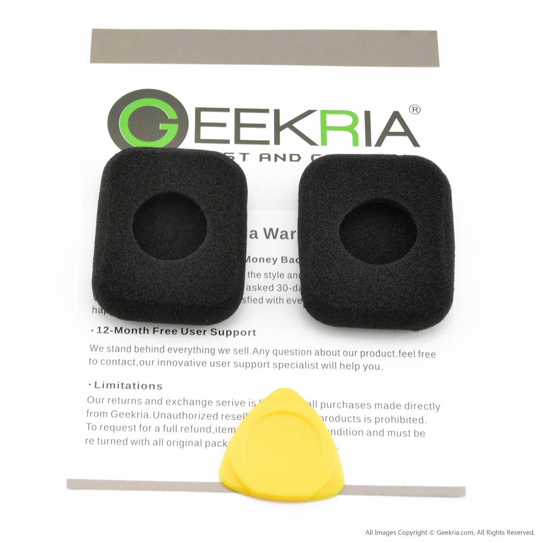 Geekria Earpad for Bang Olufsen B and O FORM 2 Headphone Velvet Ear Pad / Ear Cushion / Ear Cups / Ear Cover / Earpads Repair Parts