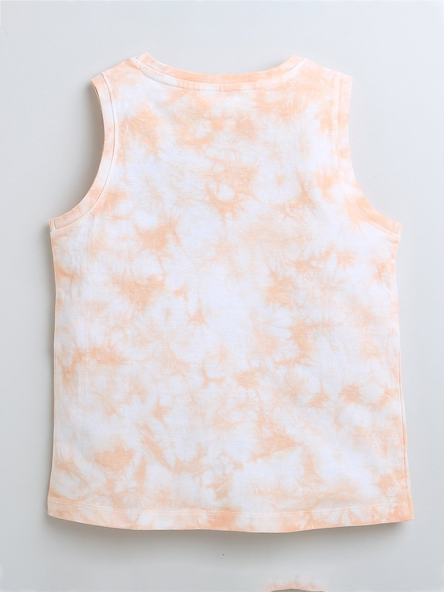 Bumzee Kids Peach Printed T-Shirt