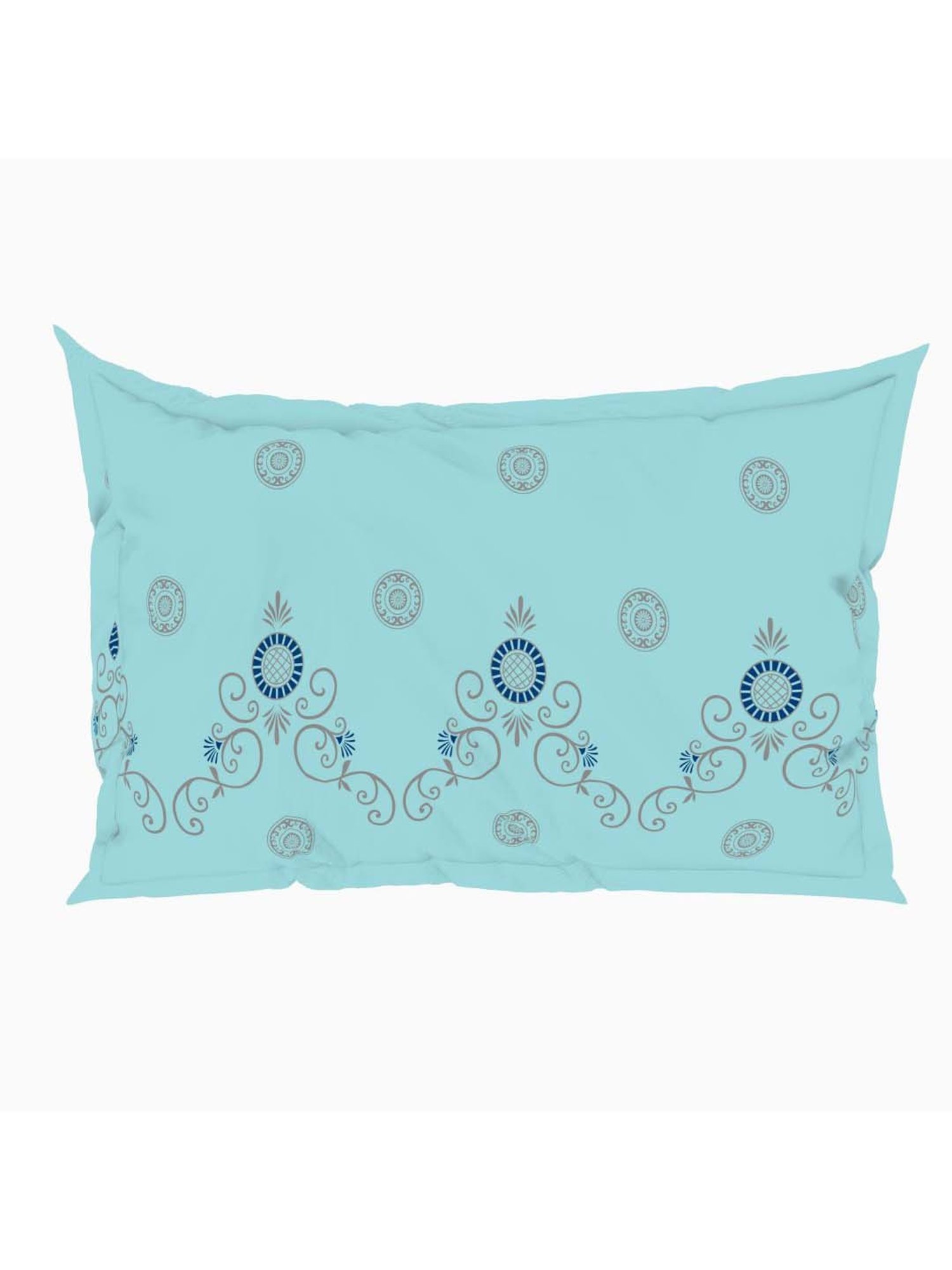 Spaces Vanilla Ice Cotton 144 TC Double Bed Sheet With Pillow Covers