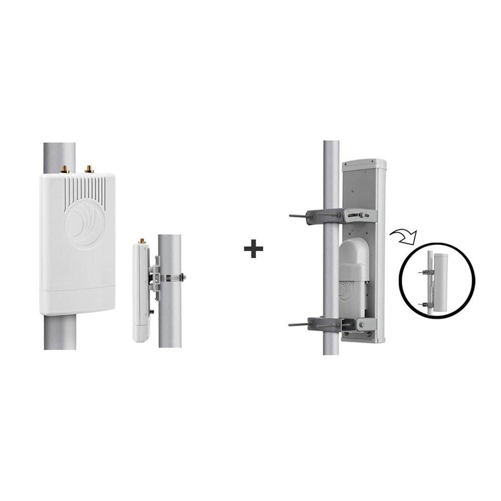 Cambium ePMP 2000 Connectorized Access Point RoW US Power Cord with ePMP 2000 Sector Antenna 5GHz 90/120 Degree and Mounting Kit