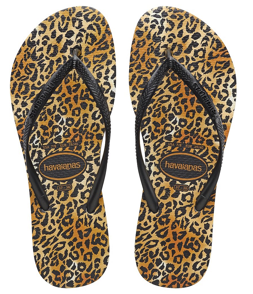 Havaianas Women's Slim Leopard Flip Flops