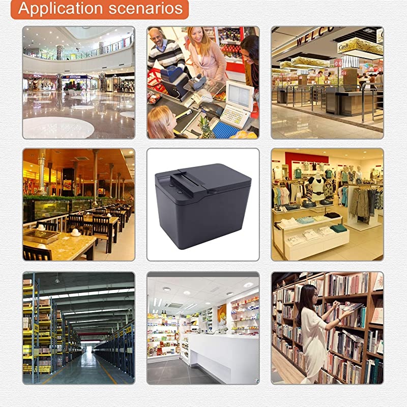 Thermal Receipt Printer 58mm Mini Portable High Speed Direct Thermal Printer Printing Compatible with ESCPOS Print Commands Set