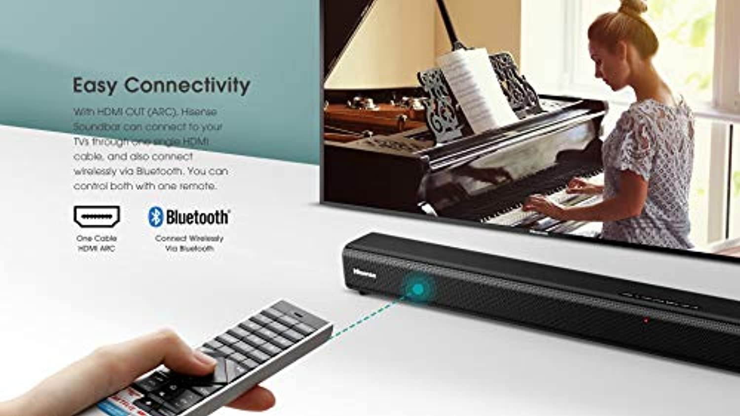 Hisense 2.0 Channel Sound Bar Home Theater System with Bluetooth (Model HS205) (HS205)