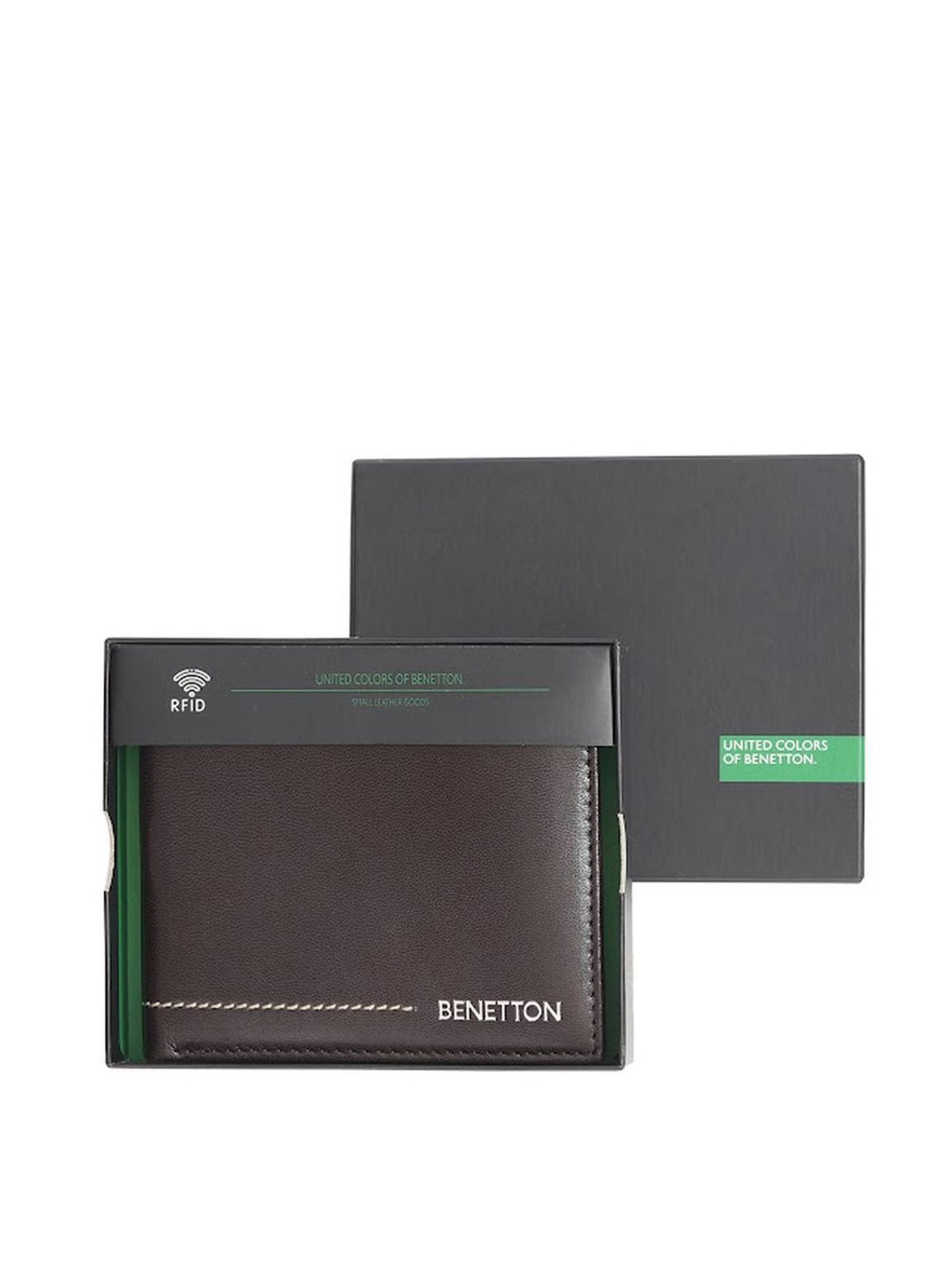 United Colors of Benetton Benito Brown Leather Solid Bi-Fold Wallet