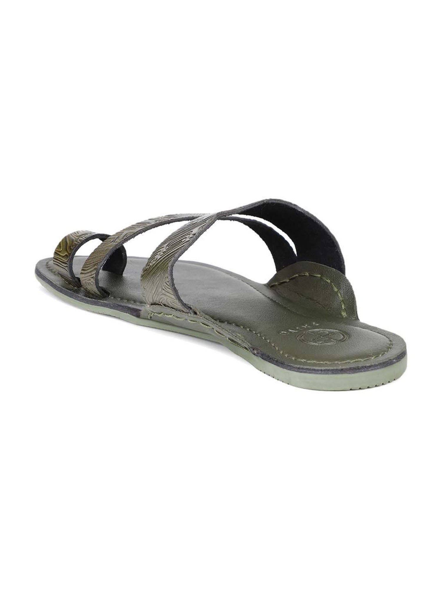 Privo by Inc.5 Men's Green Toe Ring Sandals