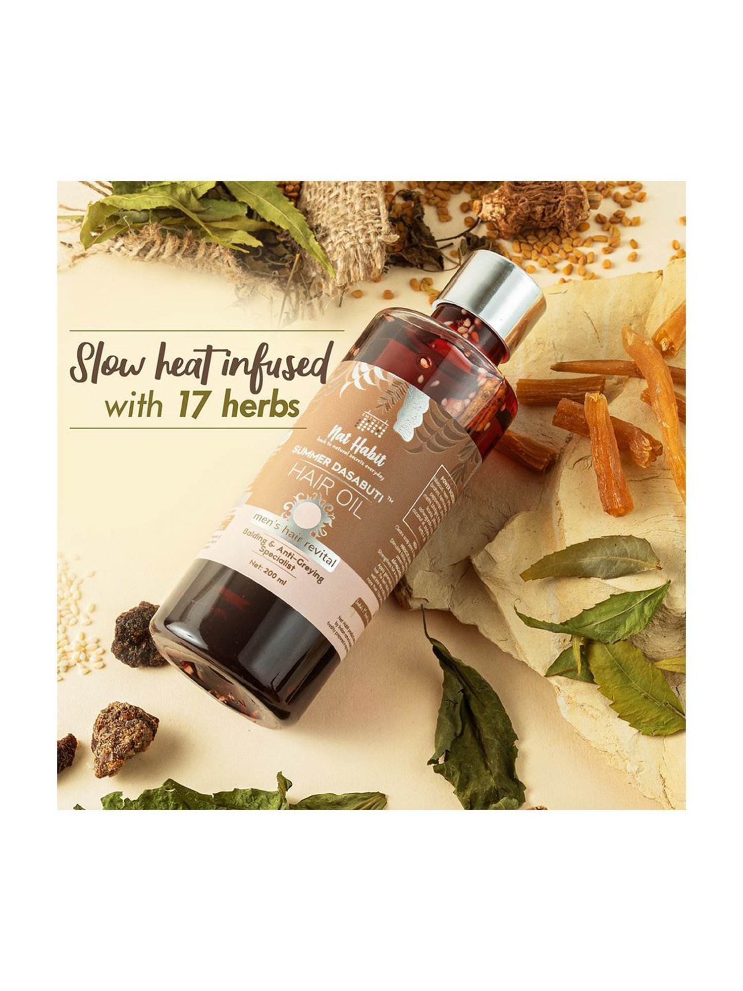 Qraa Men Red Onion Hair Oil - 100 ml