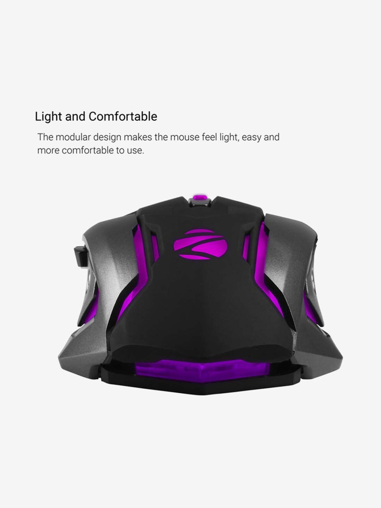 Zebronics Zeb-Transformer-M Wired RGB Gaming Optical Mouse (Black)