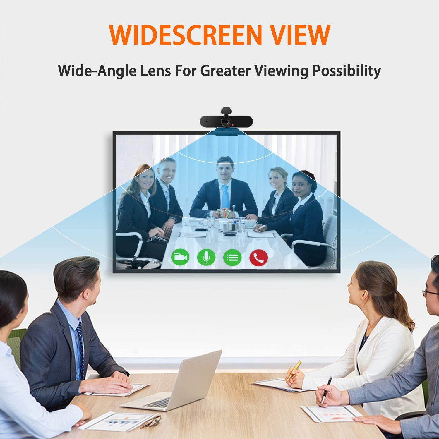 Webcam with Microphone, 1080P HD Desktop Streaming USB Computer Webcam,Plug and Play with Privacy Cover for PC Video Conferencing/Calling/Gaming, Laptop/Desktop Mac, Skype/YouTube/Zoom