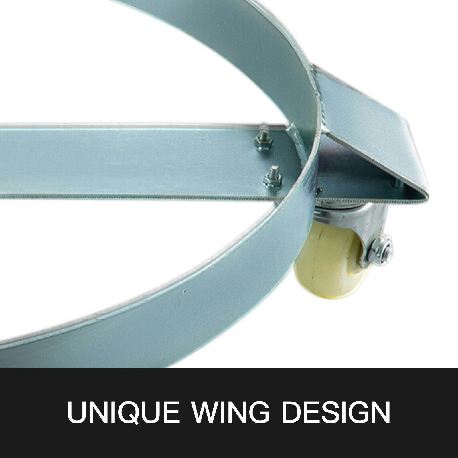 55 Gallon Drum Dolly with 5 Swivel Casters Heavy Duty Steel