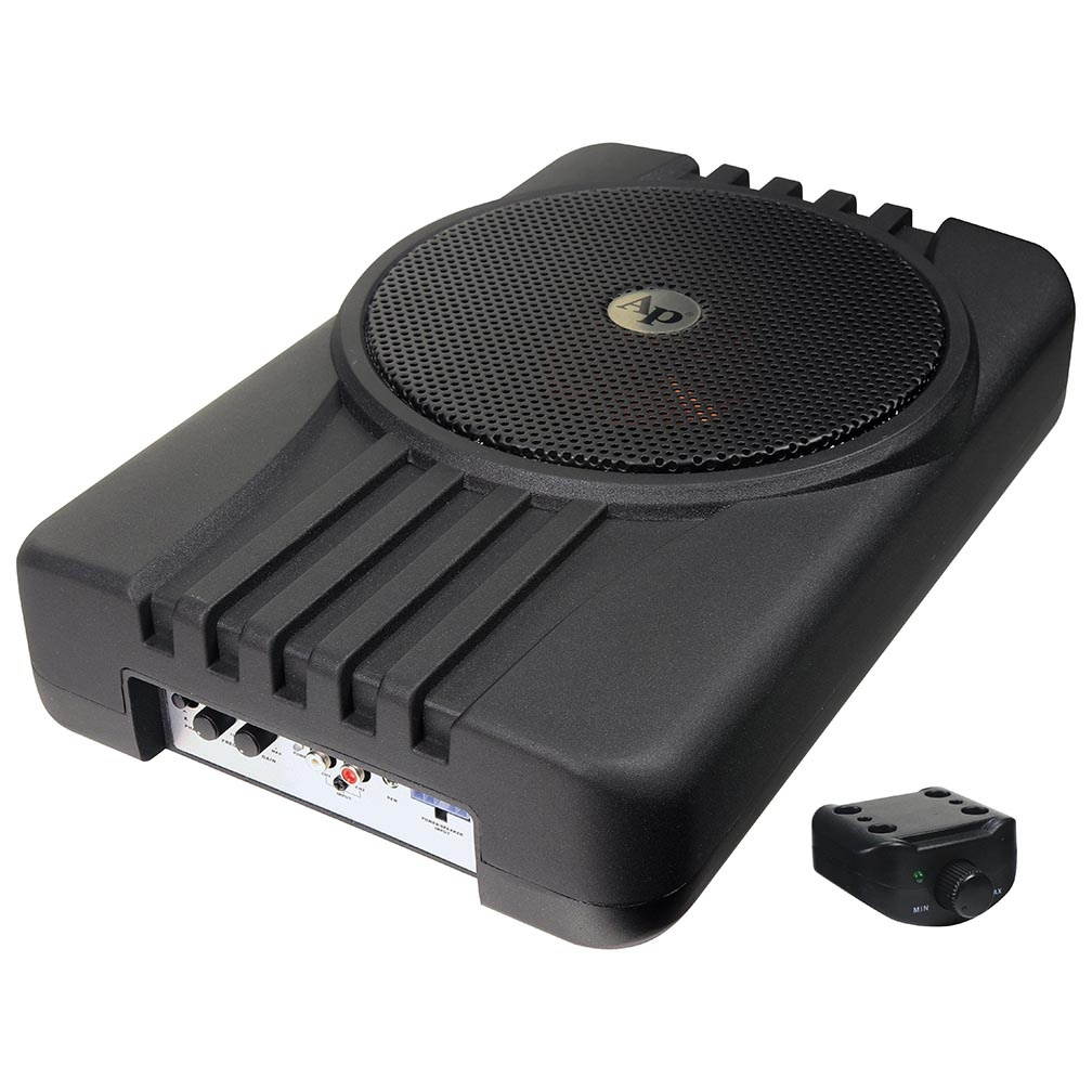 AUDIOPIPE APLP-1001 Audiopipe 10 Active Enclosed Low Profile Subwoofer System 300 Watts Max/150 Watts RMS Dual 2 Ohm