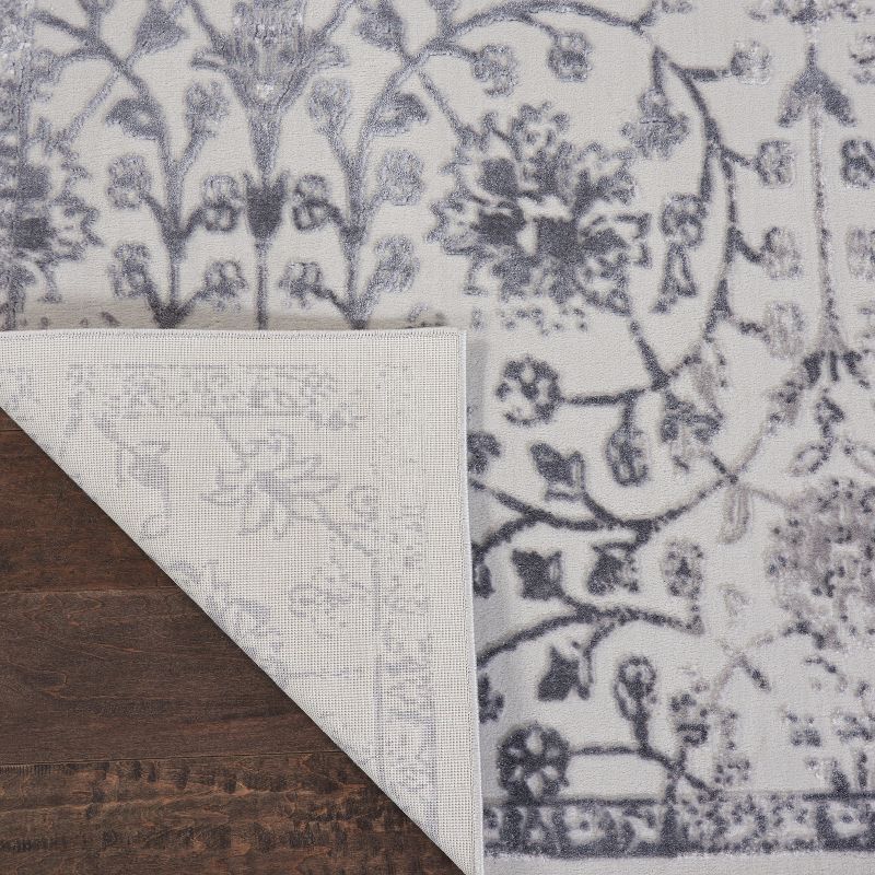 7'8"x9'10" Rectangle Loomed Area Rug Gray - Nourison