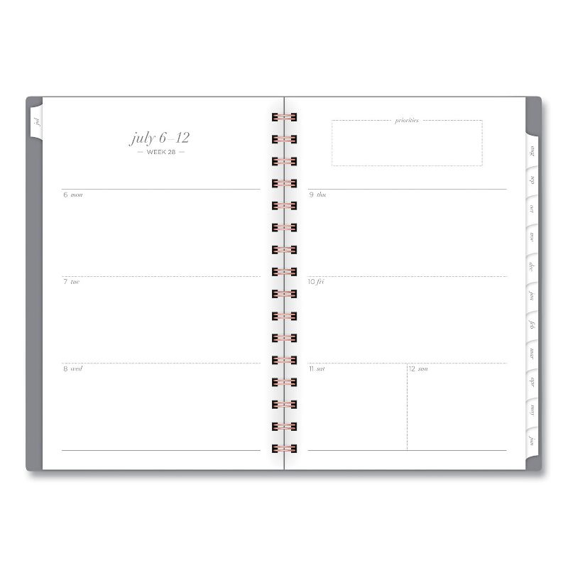 Cambridge Workstyle Academic Planner, 8.5 x 5.5, Gray Gem, 2020-2021 1442200A30