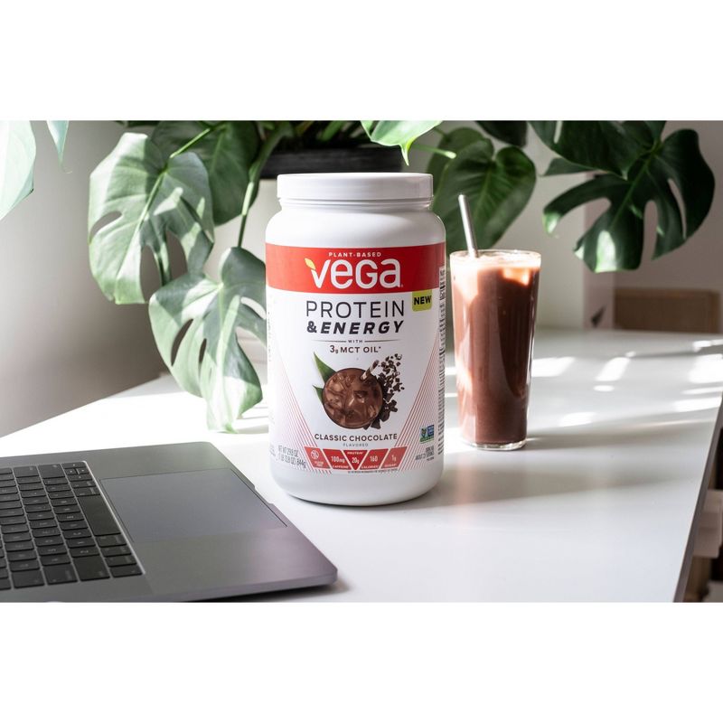 Vega Protein & Energy Vegan Protein Powder - Classic Chocolate - 18.1oz