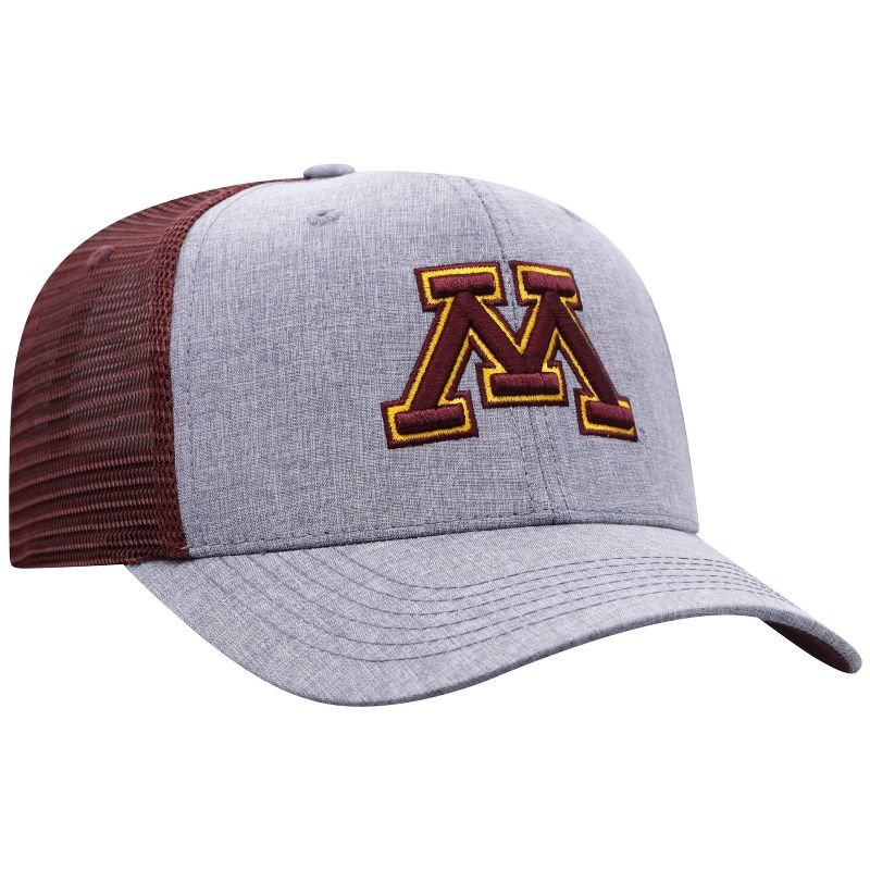 NCAA Minnesota Golden Gophers Men's Gray Chambray with Hard Mesh Snapback Hat