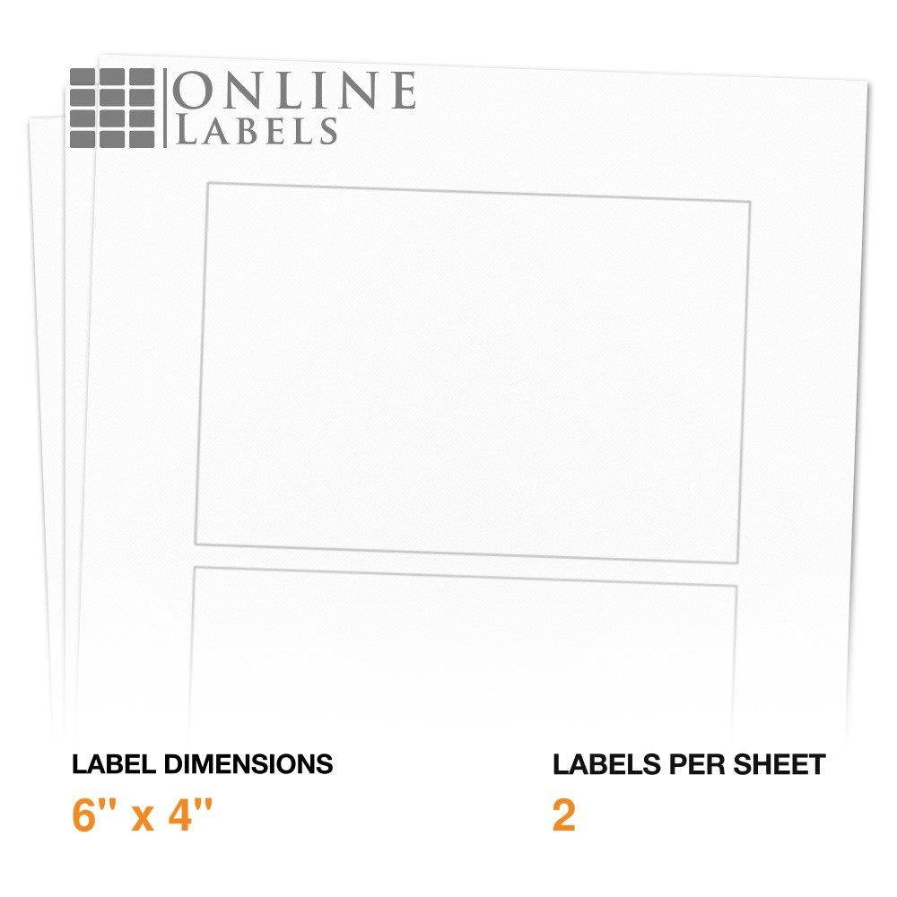 4" x 6" Shipping Labels - 500 Sheets - Inkjet/Laser Printer - Online Labels