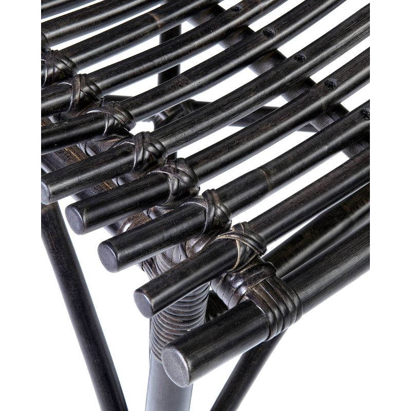 Chandler Rattan Square Dining Chair Antique Black - East at Main