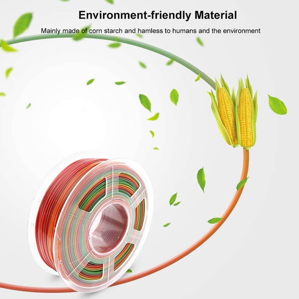 Aystkniet PETG Filaments 1.75mm, Premium 3D Printer Rainbow Filament Dimensional Accuracy +/- 0.02 mm, 1KG 2.2LBS Spool Printing Consumables, Fit Most FDM Printer