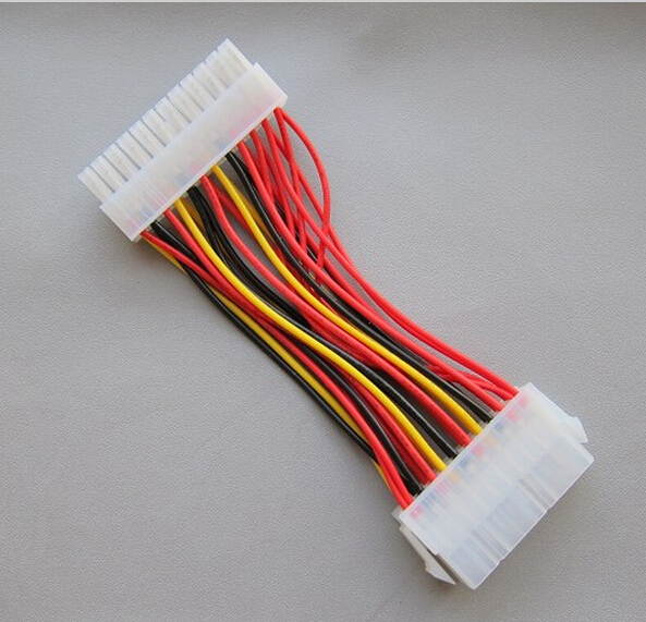 Tekit EATX power supply 0.8ft 24P Male to ATX 20P Female motherboard Cable 25CM