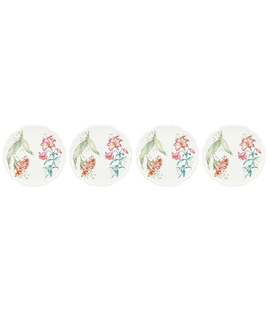 Lenox Butterfly Meadow Melamine 4-Piece Accent Plate Set