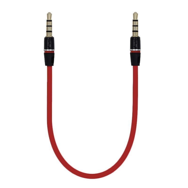 AU111 6 Feet Premium Audio Extension Cable Nylon Braided 35mm TRRS 4 Poles Jack Male to Female