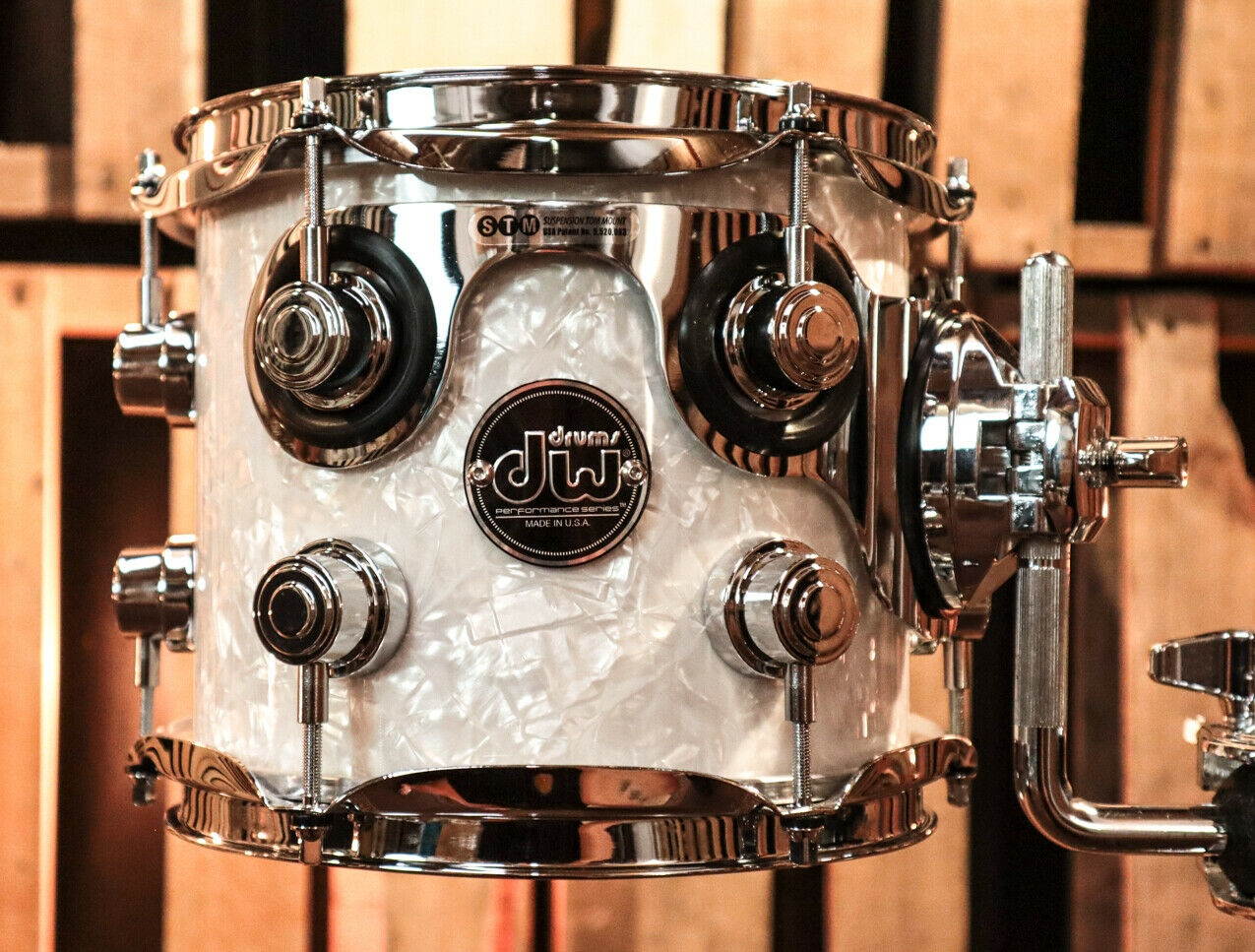 DW Performance White Marine Pearl Rack Tom - 7x8