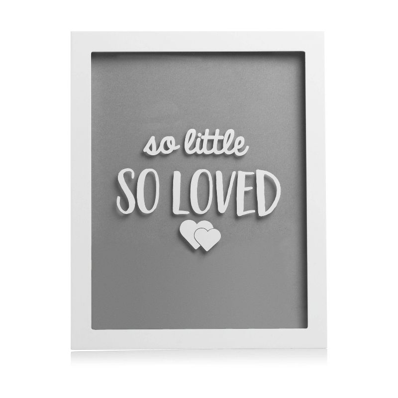Pearhead Little Wishes Signature Guestbook Photo Frame - Gray/White