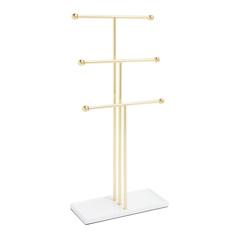 Trigem Jewelry Storage Stand Brass - Umbra