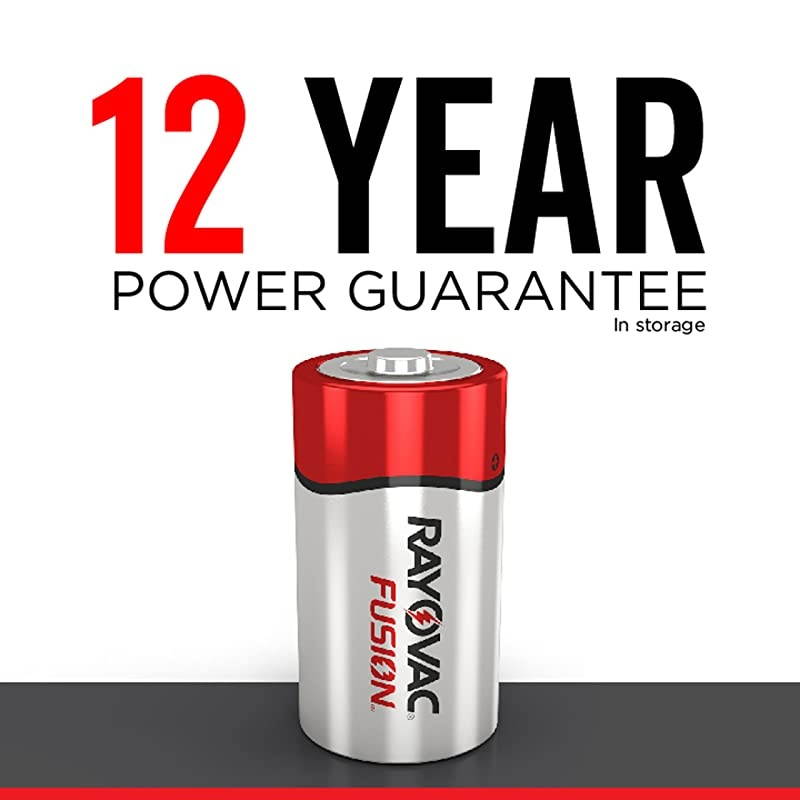 Fusion D Batteries Premium Alkaline D Cell Batteries 4 Battery Count