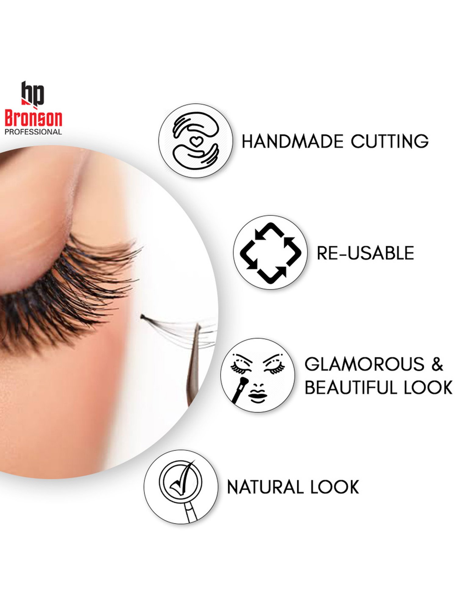 Bronson Professional 3D Eyelashes - M72