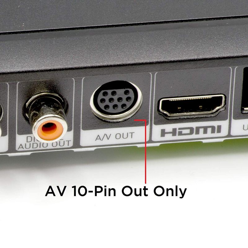 DirecTV 10 Pin Composite Video Cable AV C31 C41 C41W Client RCA A/V