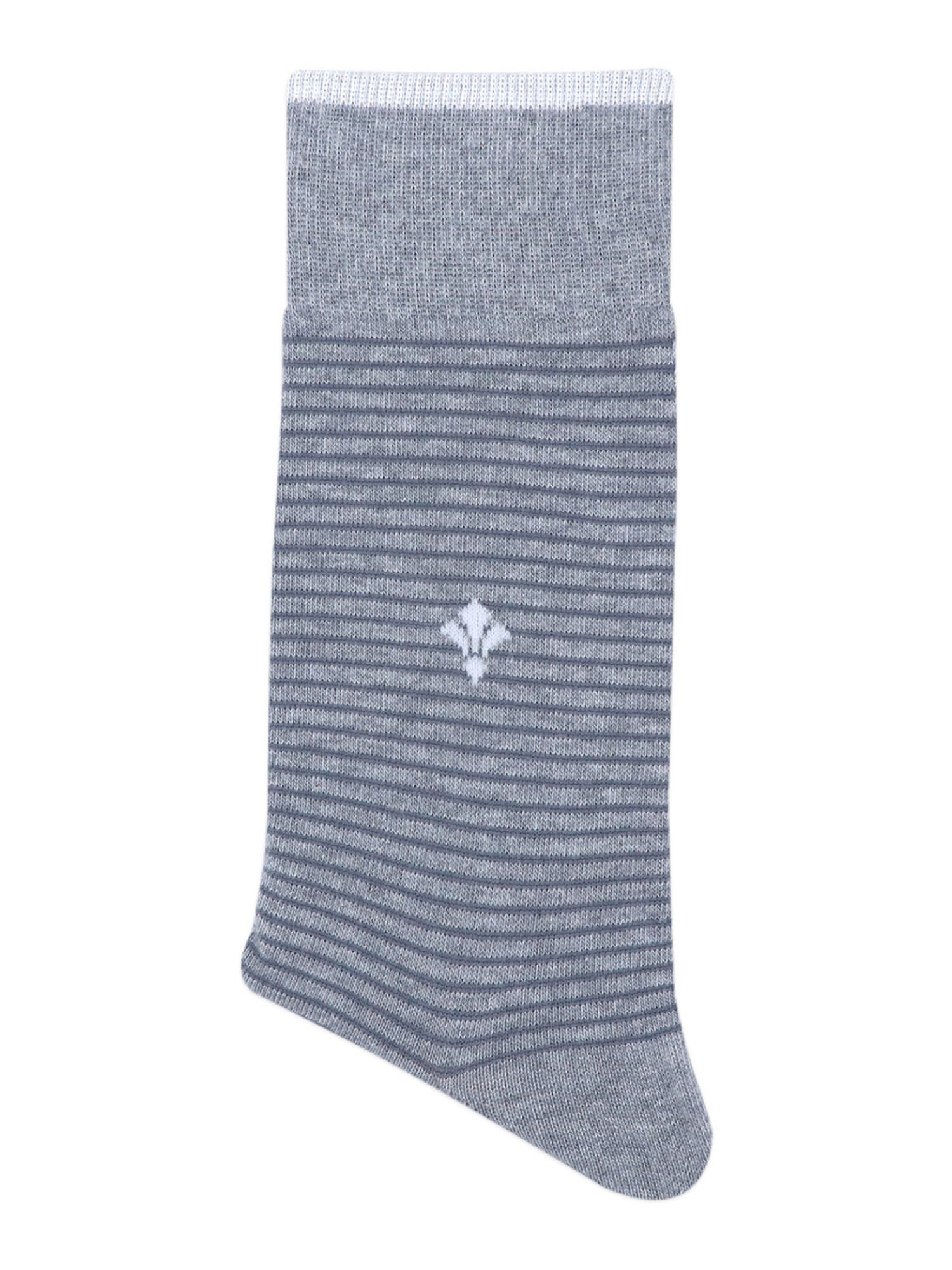 BALENZIA Cotton Striped Calf Length Socks (Pack Of 5)