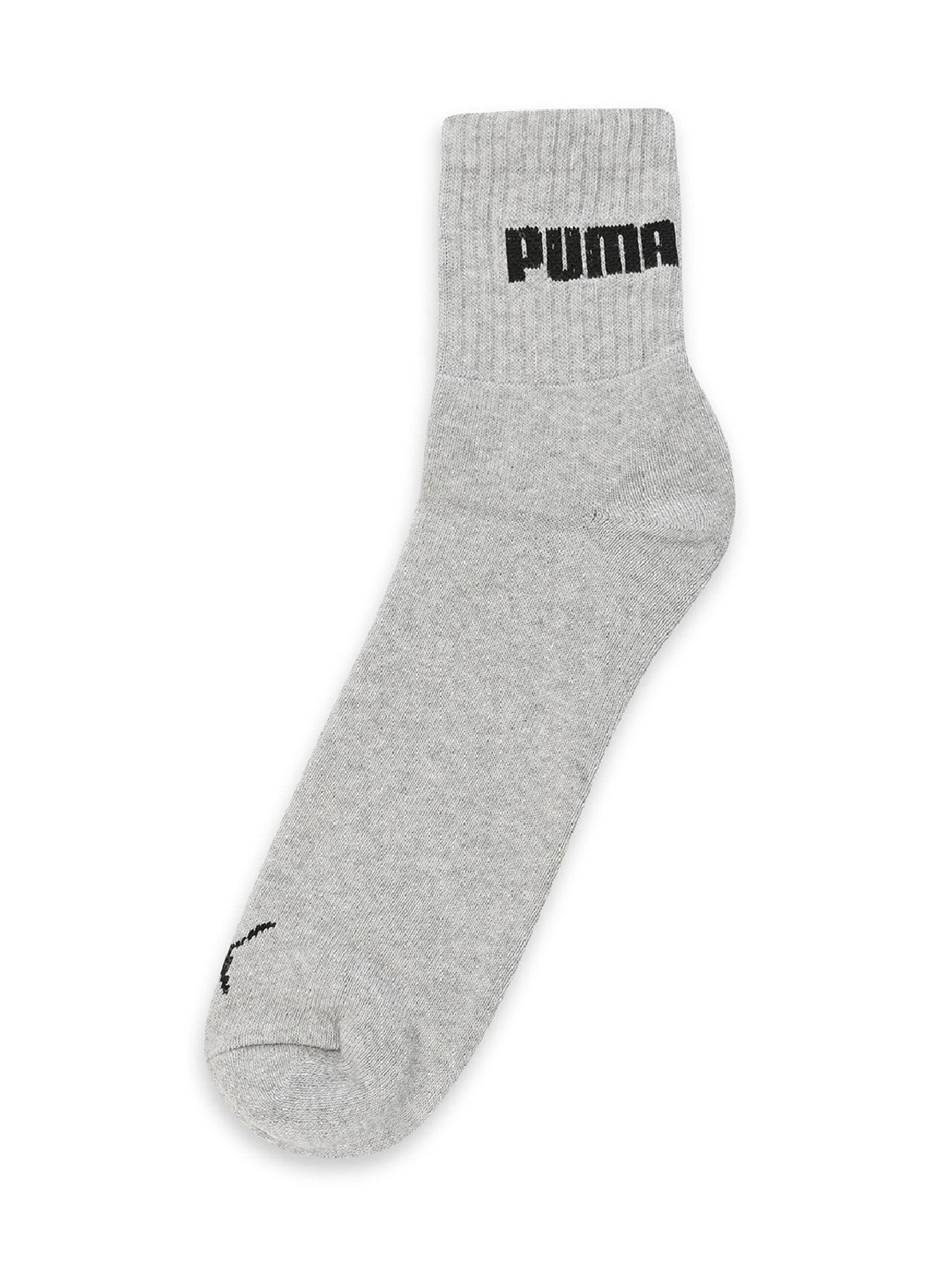 Puma Grey Dawn Cotton Logo Extra Large Socks