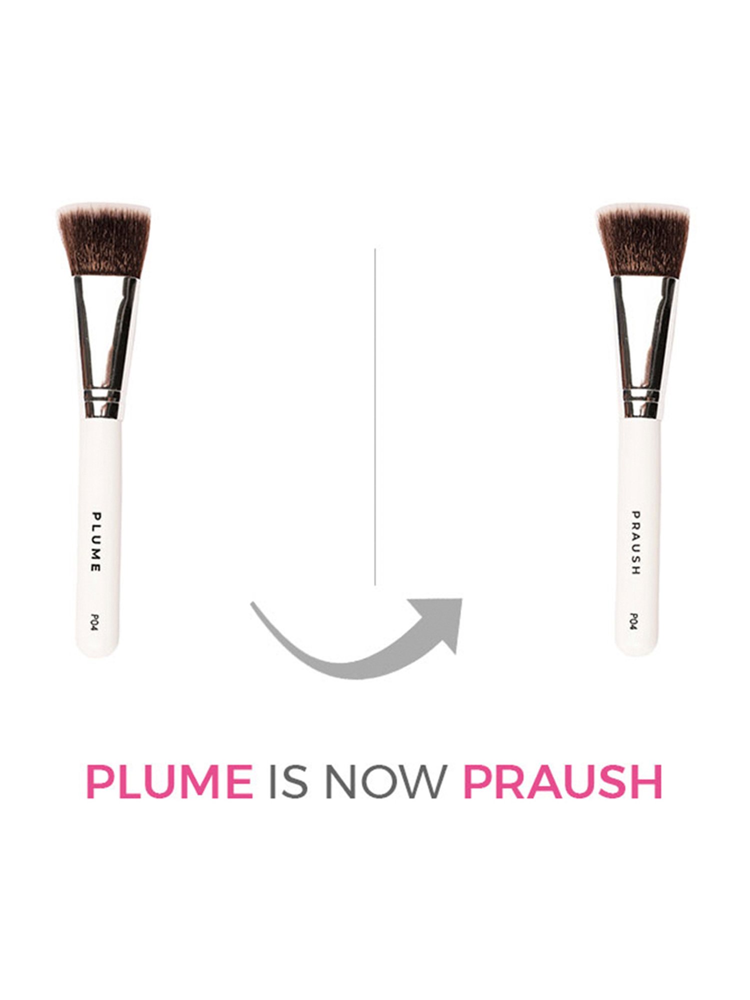 Praush Professional Flat Contour Brush - P04