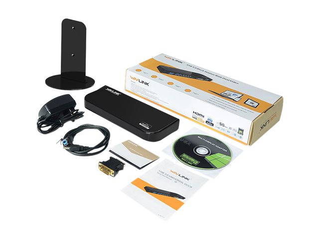 Wavlink USB C Dual 4K HDMI&DP Universal Docking, with 60W Power Delivery, Dual 4K@60Hz, Single 5K@60Hz Displaylink Dock 2 x HDMI, 2 x DisplayPort, Gigabit Ethernet, 2 x USB-C Ports, 4 x USB 3.0, Audio