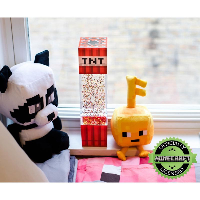 Robe Factory LLC Minecraft TNT Block LED Glitter Motion Lamp | 12 Inches