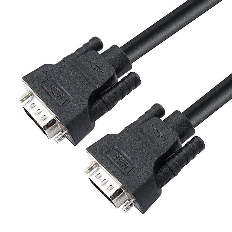 50 Feet VGA Monitor Cable Male to Male Cord 1080p High Resolution (15m)