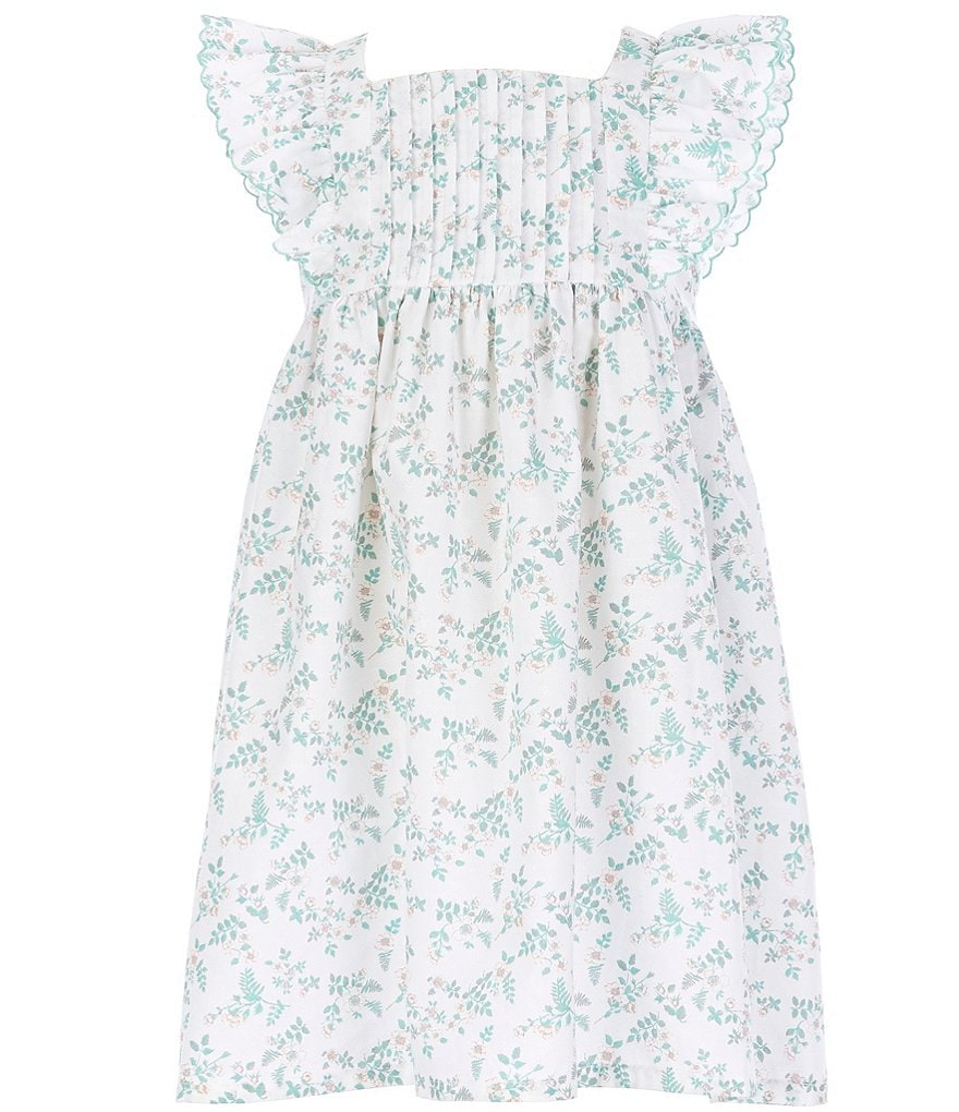 Edgehill Collection Little Girls 2T-6X Spring Floral A-Line Dress