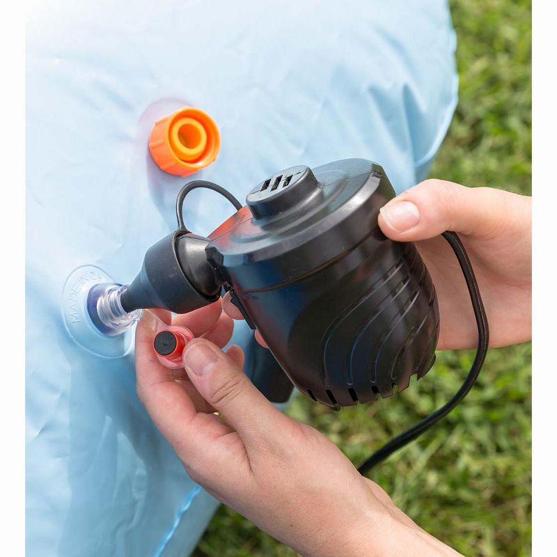 HearthSong - Kids 8'L Giant Inflatable Shark Sprinkler for Kids' Outdoor Active Water Play, 8'L x 4 1/2 'W x 3 1/2 'H