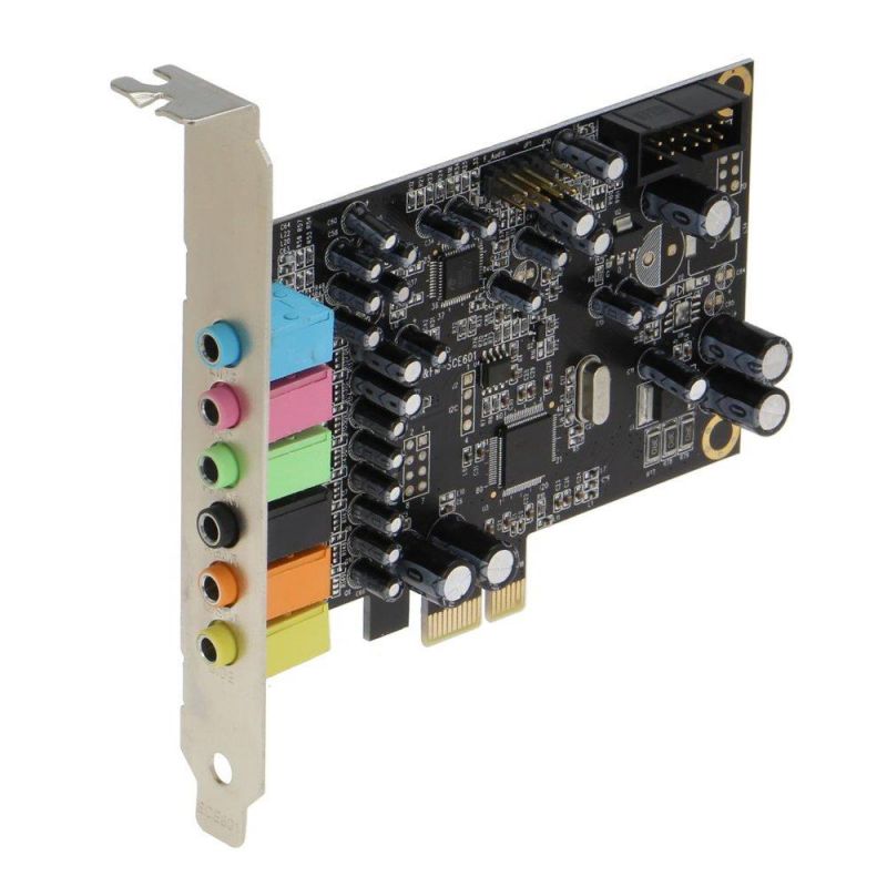 SEDNA - SE-PCIE-SC-10 PCIe 7.1 Channel Sound card ( CM8828 + CM9882A ) with SPDIF Bracket ( Standard and Low Profile brackets are included )